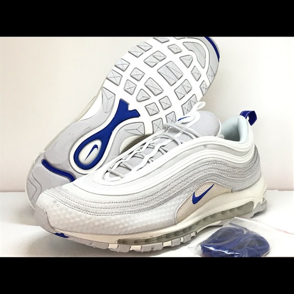 Nike Other - Nike Air Max 97 Premium Pure Platinum Racer Blue